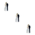 thumbnail image 2 of Wosthever Muñecos para decoración de tartas, figurita de resina para novia y novio, soporte divertido para boda, estatua para pareja de Type1 NO1, 2 of 6