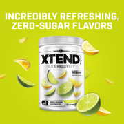 XTEND Original BCAA Powder, Sugar Free Post Workout Muscle Recovery Drink with Amino Acids and 7g BCAAs, Lemon Lime Squeeze Flavor, 30 Servings