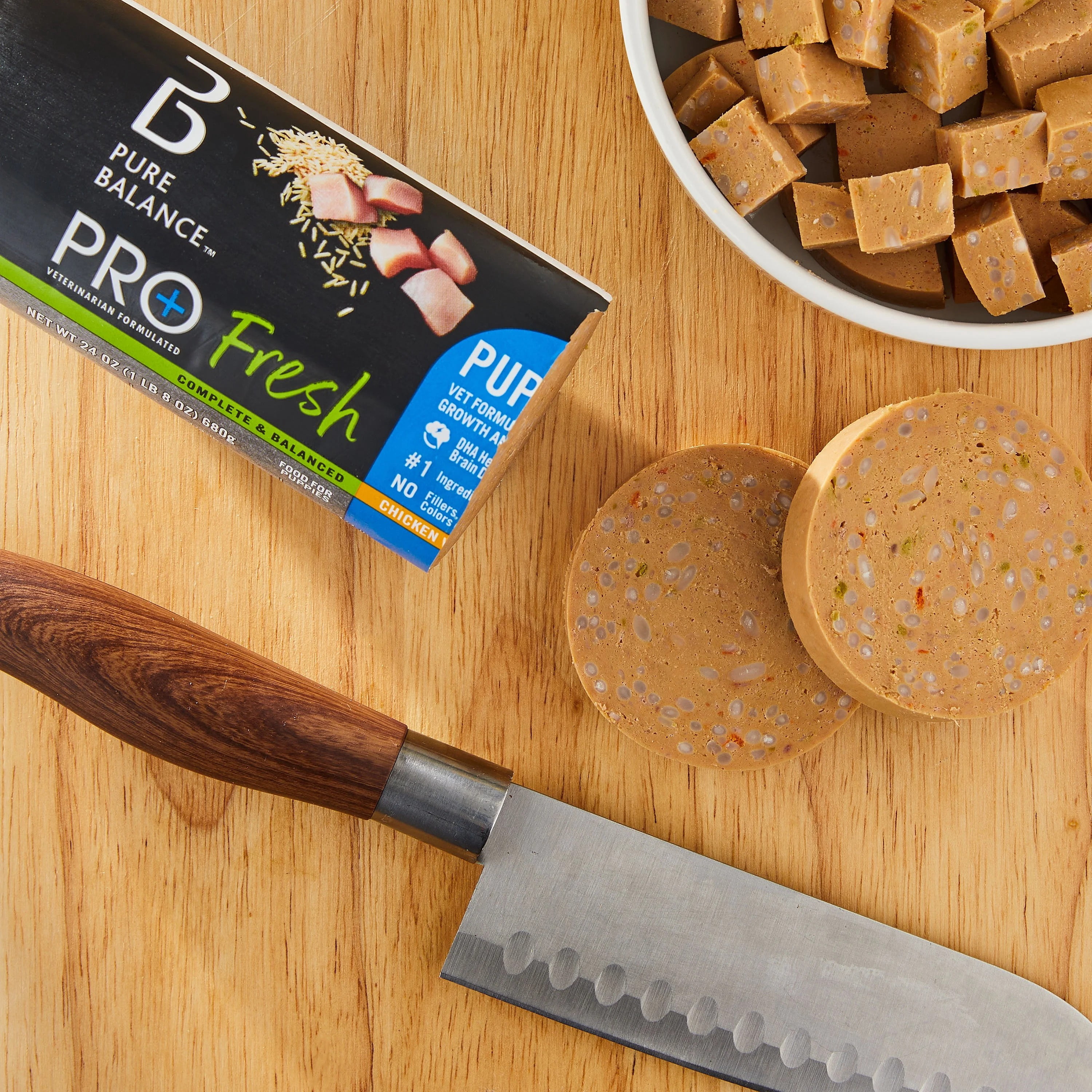 (6 pack) Pure Balance Pro+ Fresh Puppy Food, Chicken with Rice Recipe, 24 oz