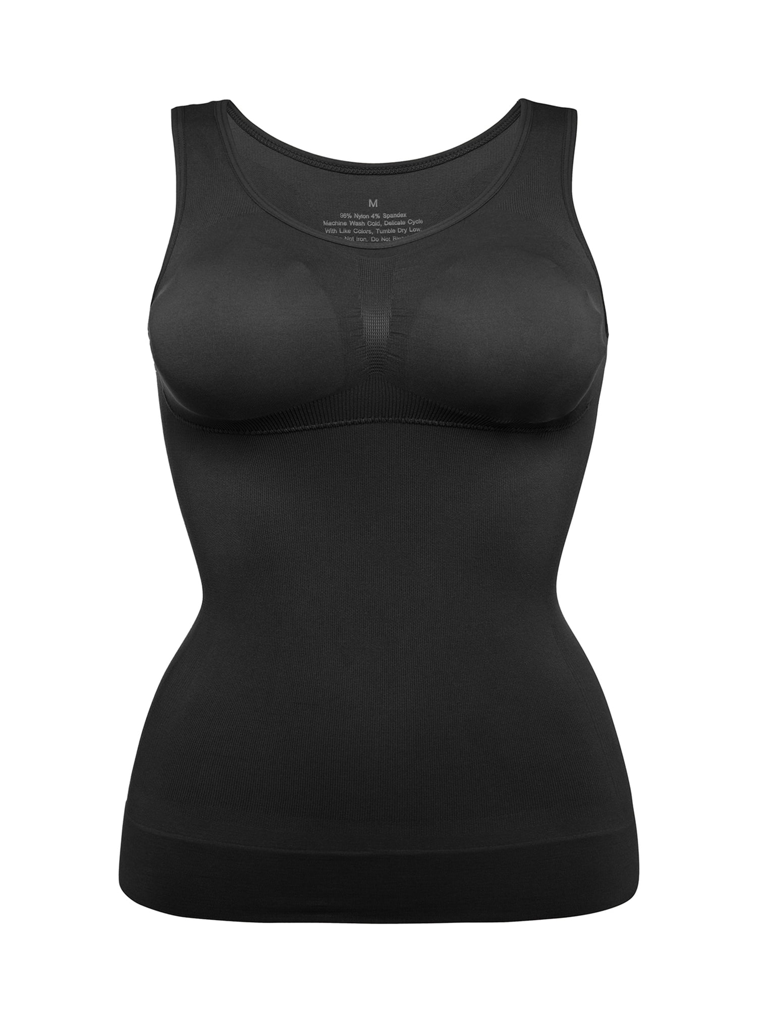 Joyshaper Women Shapewear Tank Tops Tummy Control Compression Shapping Vest  Padded Bra Seamless Undershirt White S 