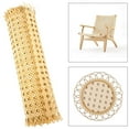 thumbnail image 1 of Natural Rattan Webbing Mesh DIY Manual Sheet Rattan Wicker Furniture Supplies for Baskets Furniture 35cm, 1 of 9
