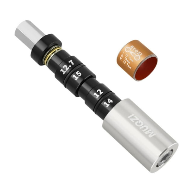 Herramienta de Instalación Y Extracción de Bujes de Cojinetes de Amortiguador Trasero, Herramienta para Bujes de Amortiguador, Accesorios de Ciclismo plateado
