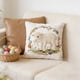 thumbnail image 1 of Funda de almohada de pelusa corta de 18 pulgadas, bonita funda de almohada decorativa bordada para sofá, dormitorio, sala de estar, decoración del hogar, cosas buenas de Pascua., 1 of 6