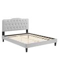 thumbnail image 3 of Modway Amber Performance Velvet Twin Platform Bed in Light Gray, 3 of 10