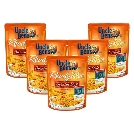 (5 Pack) UNCLE BEN'S Ready Rice: Spanish Style, (Best Spanish Rice Brand)