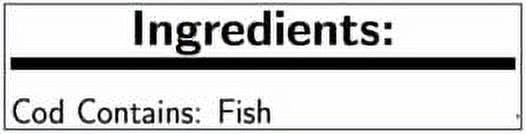 High Liner Skinless and Boneless Unbreaded Natural Loin Cod (PACK OF 10LBS)
