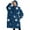 Blue Sun Moon, variant on Oversized Wearable Blanket Hoodie,Blue Sun Moon Cloud Pattern Sherpa Blanket Hoodie with Super Pockets,Super Warm Fuzzy Pullover for Women & Men