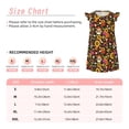 thumbnail image 3 of Vsdgher Tournesols Champignons pour Filles Chemises de Nuit Tout-Petits Manches Courtes Volantées Nuisette Robe de Nuit Tenue de Sommeil Pyjamas pour Fête Pyjama-Petit, 3 of 6
