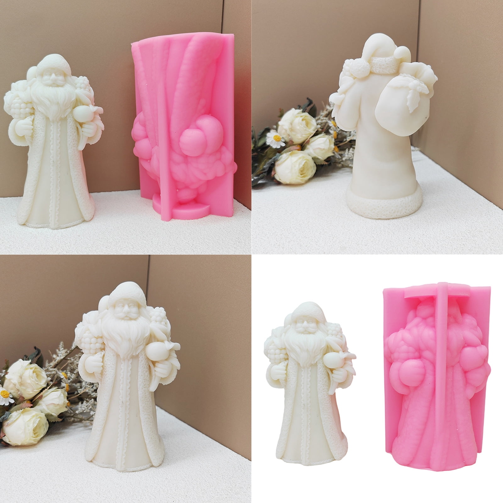 Fashionable Sturdy Silicone Candle Mold Stylish Resin Castes Mould for Craft Supplies Soap Making and Home Decoration