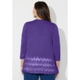 thumbnail image 6 of Catherines Women's Plus Size Pointelle Chevron Cardigan, 6 of 6