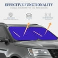 thumbnail image 4 of Xecao Darkblue for Foldable Car Sun Shades (2-Pack) offer sun protection with an easy-fold design for convenient windshield shading., 4 of 7