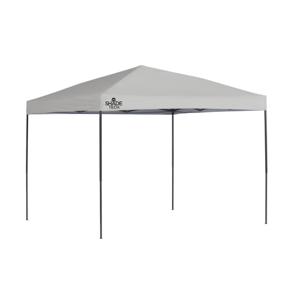 Quik Shade 10' X 10' Shade Tech 100 Square Feet Of Shade Straight Leg Base Outdoor Pop-Up Canopy,  Grey