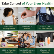 Liver Support with Milk Thistle, Chicory, Artichoke, Dandelion Root & Zinc - Herbal Liver Detox & Cleanse Support – Vegan Liver Supplement – 60 Count