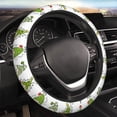 thumbnail image 5 of Honeii Christmas Gnomes Print Stretch Elastic Steering Wheel Cover - Universal 15", Fits Sedans, SUVs, Vans, & Trucks Effortlessly, 5 of 6