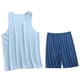 thumbnail image 1 of Conjunto de Camiseta de los Hombres, Moda Casual Color Sólido Cuello en V Alta Elasticidad Deportes para el Desgaste Al Aire Libre, la Humedad Wicking Atuendo Atlético, 1 of 3