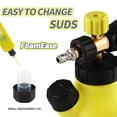thumbnail image 3 of Cañón de espuma REALYOU de hasta 4500 PSI, cañón de espuma para hidrolavadora con conector rápido de 1/4'', cañón de espuma para nieve con boquilla ajustable y botella de 1 L, compatible con la mayorí, 3 of 5