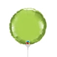 thumbnail image 2 of 9 inch Circle - Lime Green (Air-Fill Only) Foil Mylar Balloon - Party Supplies Decorations, 2 of 2