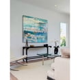 thumbnail image 3 of "Docked White Boats" Painting Print on Wrapped Canvas, 3 of 7
