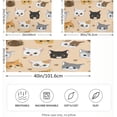 thumbnail image 2 of Cute Smiling Cat Satin Pillowcase for Hair and Skin Silk Pillowcase, Queen Size(20x30 inches) - Slip Cooling Satin Pillow Covers with Envelope Closure（415） Home Decor Gifts, 2 of 7