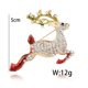 thumbnail image 5 of Bewildely Pin único de árbol de Navidad, Reno, copo de nieve, atuendo festivo, broche de diamantes de imitación de cristal con estilo Kits de decoración para fiestas, 5 of 6