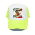 thumbnail image 1 of Green Red American Rugger Funny Printed Vintage Snapback Cap Fantasy Football Rugby Trucker Hat Outdoor Exercise Adult Hat YP07056-60cm for adult Gao Jinjia LED, 1 of 2