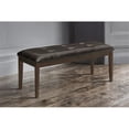 thumbnail image 2 of Weston Home Lexicon Decatur Wood Dining Room Bench in Espresso, 2 of 4