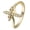 Gold, variant on Diamond Cross Ring: Copper Christian Jesus Ring for Women, Sterling Silver Inlaid Gemstones, European Style Letter/Number/Text Design
