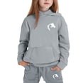 thumbnail image 4 of CONZONE Big Girls Sweatsuits Fall Winter 2 Piece Set Long Sleeve Printed Hoodies and Sweatpants Soft Girls Outfits Size 10-11 Years, 4 of 4