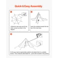 thumbnail image 6 of VEVOR Hot Tent for 4 Persons, Camping Tipi Hot Tents with Stove Jack & Inner Tent, Portable Winter Camping Tents with Snow Skirt, Easy Setup, Waterproof 4 Season Shelter Tents for Fishing Backpacking, 6 of 9