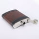 thumbnail image 4 of Compact and Elegant PU Leather Covered Stainless Steel Hip Flask 8oz/7oz/6oz, 4 of 11