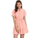 thumbnail image 1 of Vestido Camisero Allegra K Algodón Rosa Claro L, 1 of 7