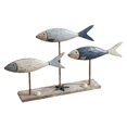 thumbnail image 2 of Escultura de pez de madera sobre pedestal. Estatua de pez. Adorno coleccionable. Regalo para escritorio. Estilo C, 2 of 9