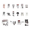 thumbnail image 1 of 16 prensatelas para máquina de coser, prensatelas de metal, prensatelas de guía ajustable, piezas de costura profesionales, accesorios para máquinas mayimx Pies prensatelas, 1 of 9