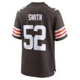 thumbnail image 3 of Men's Nike Elerson Smith  Brown Cleveland Browns Team Game Jersey, 3 of 3