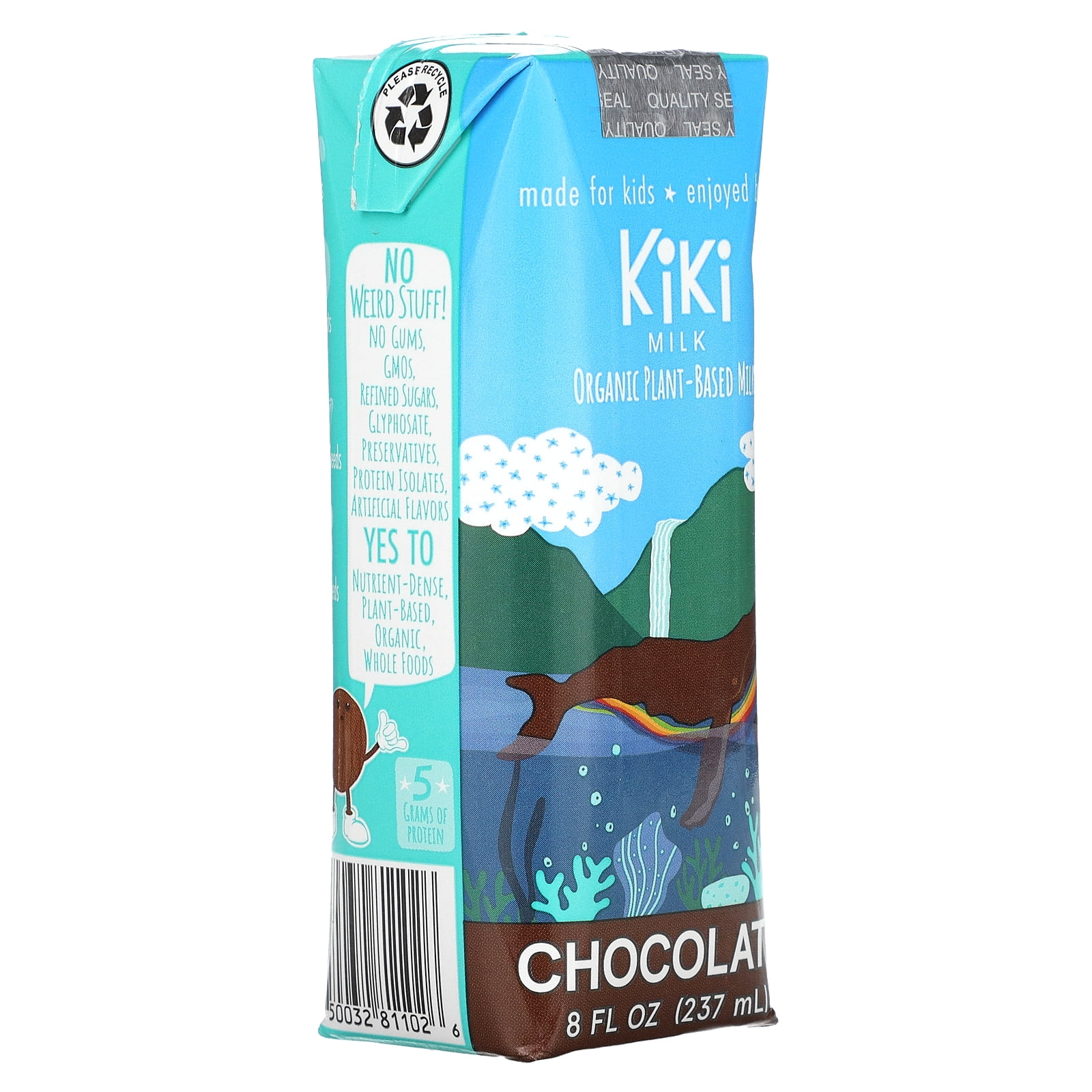 Kiki Milk Organic Plant-Based Chocolate Milk, 8 fl oz, Kids