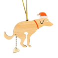 thumbnail image 1 of Adornos para el árbol de Navidad con forma de perro, hechos a mano, reutilizables y divertidos. Sin campana, 1 of 9