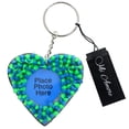 thumbnail image 2 of Mi Amore Squishy Spike Heart Picture-Frame-Keychain Green & Blue, 2 of 2