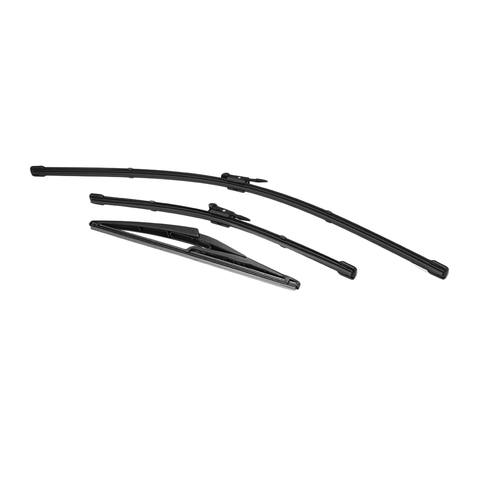 FlyFlise 3pcs Front Rear Windshield Wiper Blades Fit For Fiat