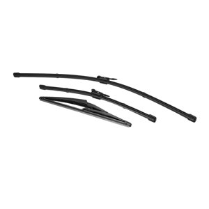 FlyFlise 3pcs Lames d'essuie-glaces avant arrière pour Fiat