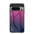 thumbnail image 1 of Nalacover Case for Google Pixel 8 Pro Gradient Colored Tempered Glass Cover, Micro-Frosted Frame Shockproof Anti-Scratches Lens Protection Folding Case for Google Pixel 8 Pro, Rose, 1 of 10