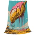 thumbnail image 2 of Vsdgher Melting Banana Fantasy Ultra-Soft Micro flannel Blanket Throw Blankets for Couch Sofa, Bed (4 sizes)-80"x60", 2 of 7