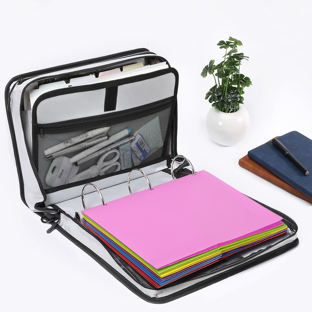 MoKo 12pcs Durable Pocket Folders, 3 Hole Punch Presentation Letter Size Plastic Folders, Multicolor