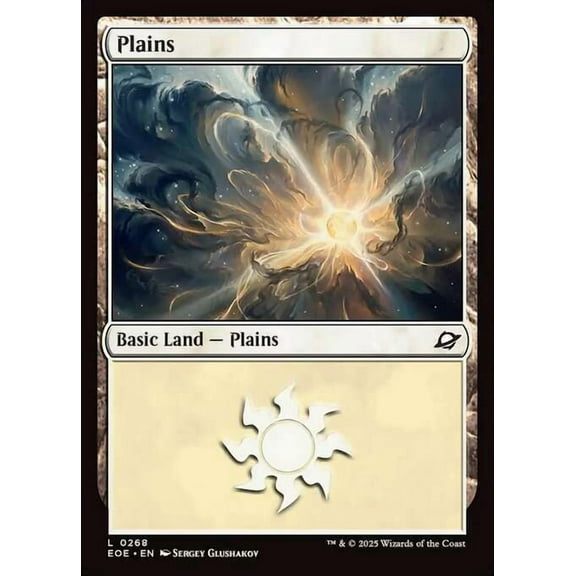 MtG Edge of Eternities Common Plains (FOIL) #268