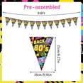 thumbnail image 6 of 80s Party Decorations 36PCS 80s Triangle Banner Back to The 80s Birthday Party Banner 80's Theme Party Supplies 80s Flag Banner Retro 1980s Hip Hop Theme Party Banner I Love 80s Party Supplies, 6 of 6
