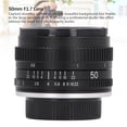 thumbnail image 6 of YAHHU 50mm F1.7 Full Frame Large Aperture Manual Focus Lens for Standard 42mm Thread Mount Cameras Compact Portrait Prime Lens with 52mm Filter Interface, 6 of 9