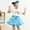 Blue, variant on Tutu Dress for Girls Kids Girls Dance Party Cartoon Skirt Ballet Skirts Hairclip Set 2-4 Years