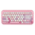 thumbnail image 1 of Mofii honey BT Wireless BT Keyboard Mixed Color 83 Key Mini Portable Girls Keyboard for Phone/Tablet/Laptop Pink, 1 of 8