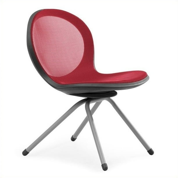 OFM Net 4 Legged Base Office Chair in Red Walmart
