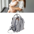 thumbnail image 1 of Diaper Bag Foldable Multifunctional Baby Diaper Backpack with USB Charging Port for Travel, 1 of 7