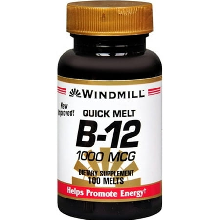 Windmill Vitamine B-12 1000 mcg comprimés sublinguaux 100 Comprimés (Pack de 3)